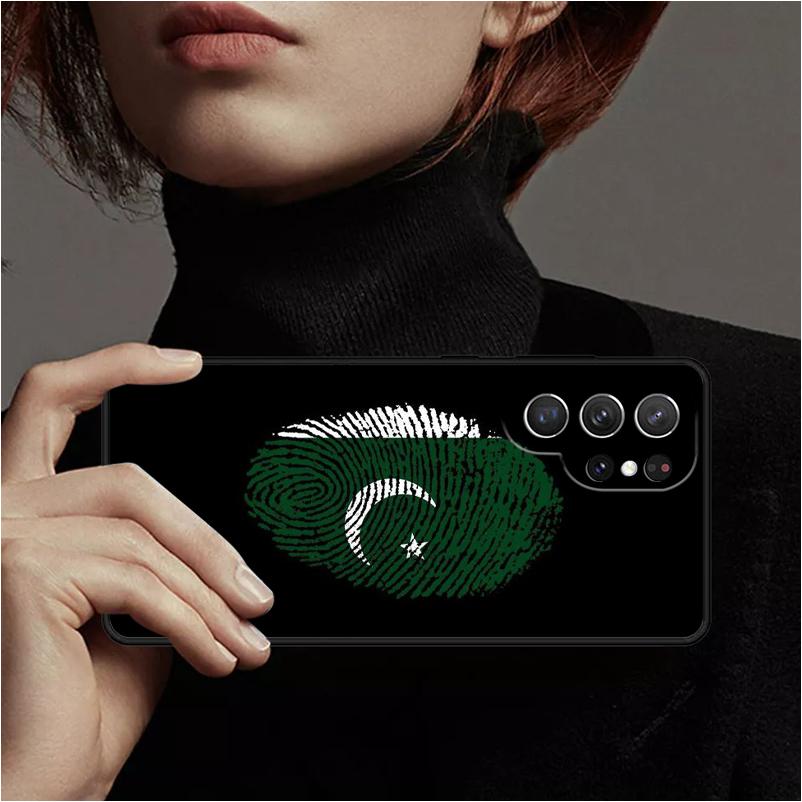 Pakistan Flag Banner Phone Case Cover Coque For Samsung Galaxy S24 Ultra 23 S22 Plus S21 FE S20 Note 10 Pro Note 20 lite