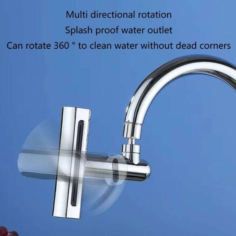 Kitchen Tap Spray Head 360 Swivels Spouts Faucet Extender Kitchen Sink Tap Spray Head Tap Aerator Large Area Replacement