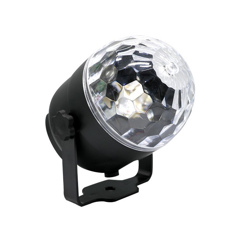 Bluetooth Music Stand with USB 5V: Seven-Color Rotating Sound-Controlled Magic Ball Stage Light