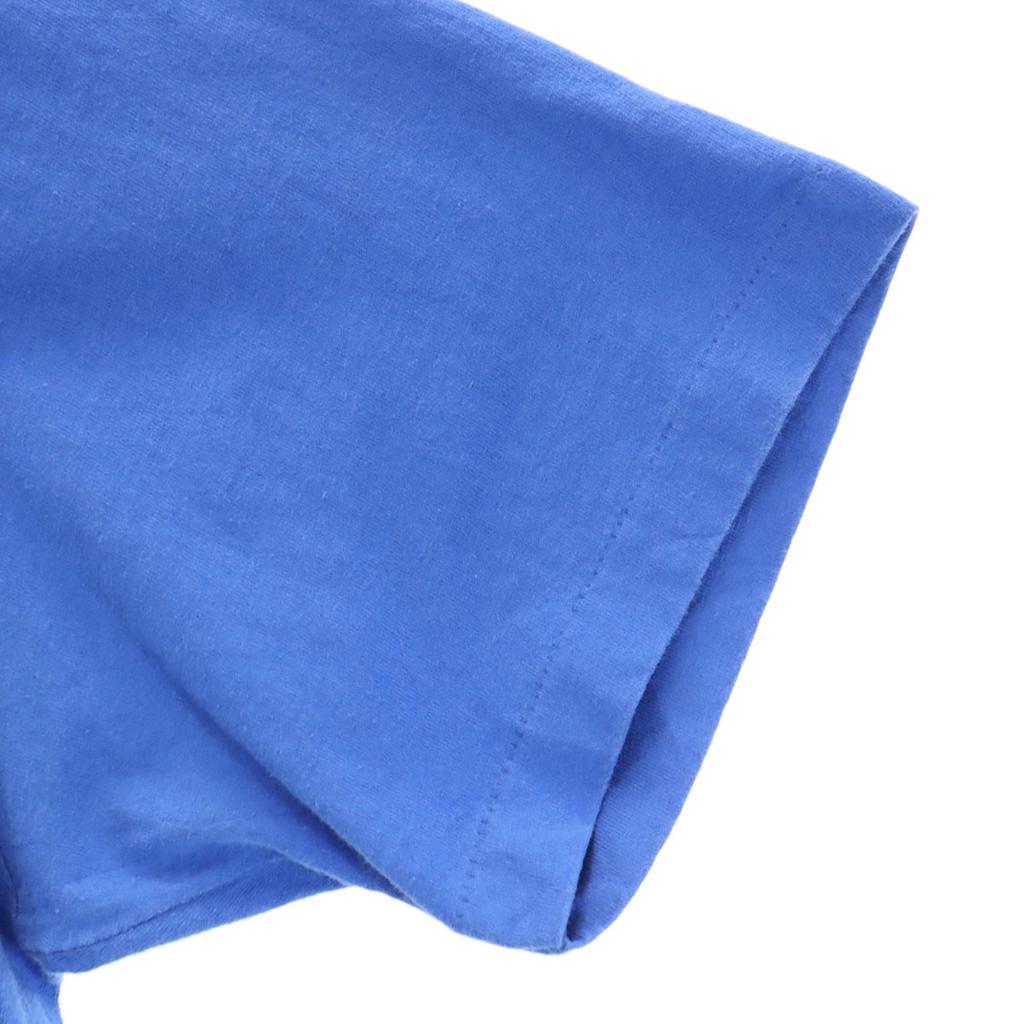 OLD 90s Print Short sleeve T-shirt blue Single stitch Men's Used
