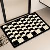 Irregular Simple Printing Bathroom Thickening Mat Bath Non-slip Carpets In Wash Basin Bathtub Side Floor Rug Shower Room Doormat Memory Foam 3D Pad