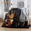Coperta morbida in flanella 3D con motivo Camion per Letti Camera da letto Divano Picnic, Coperta da lancio per Coprire Tempo libero all'aperto Riposo Regalo