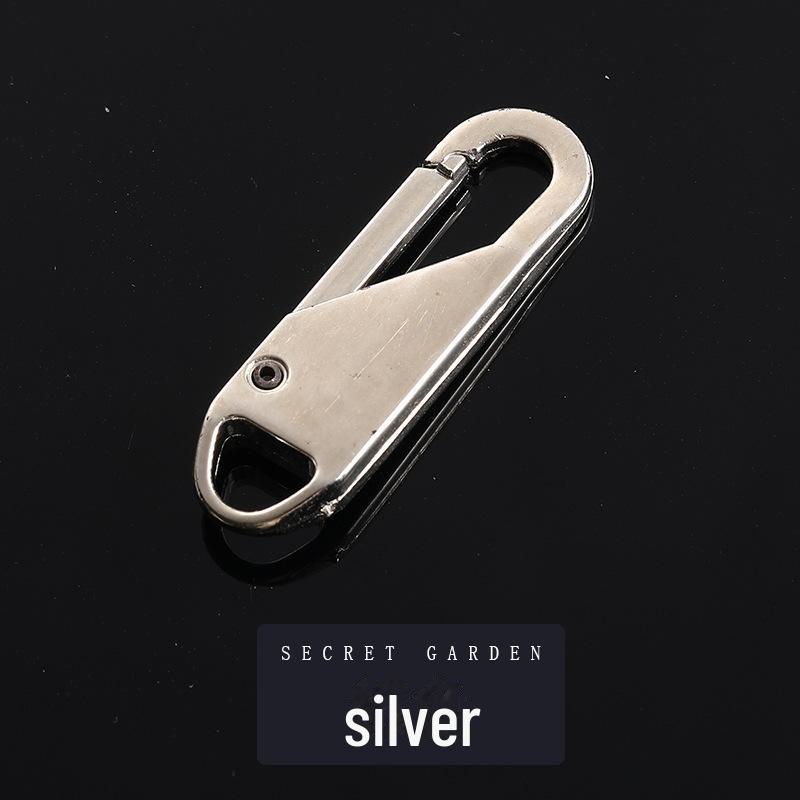 Tool-Free Removable Zipper Puller for Luggage, Bags, Clothes, and Shoes with Metal Pull Tab