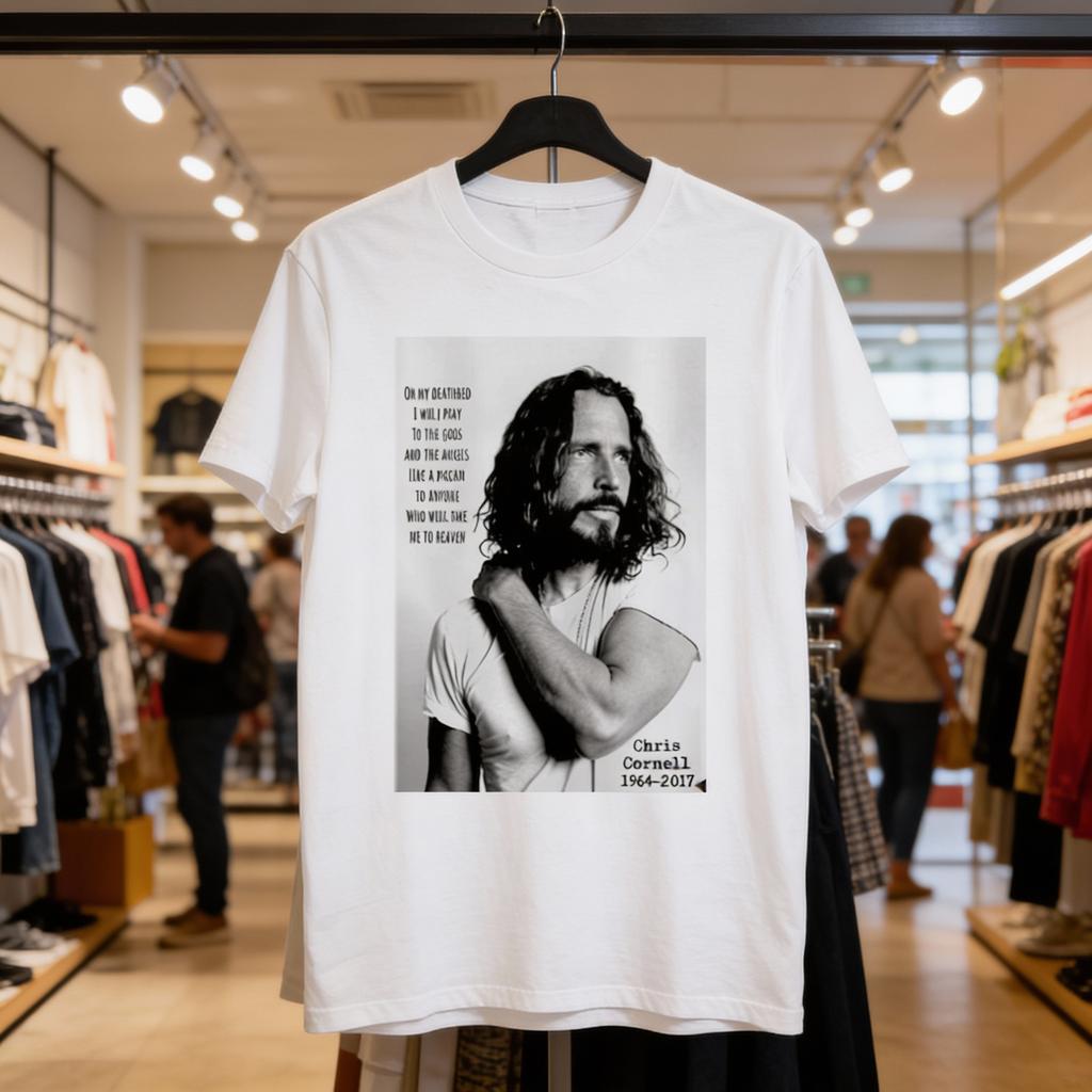 Chris Cornell Sänger Zitat T-Shirt Weiß Alle Größen S-5XL
