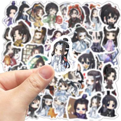 50Pcs Mo Dao Zu Shi (Grandmaster of Demonic Cultivation) Anime Stickers - Wei Wuxian DIY Stickers - Suitable for Skateboards Mobile Phones and Toys