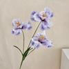 Iris Artificial Flower Realistic Faux Iris Flowers 33" Soft Fabric Indoor Outdoor Decor for Wedding Bridal Bouquets