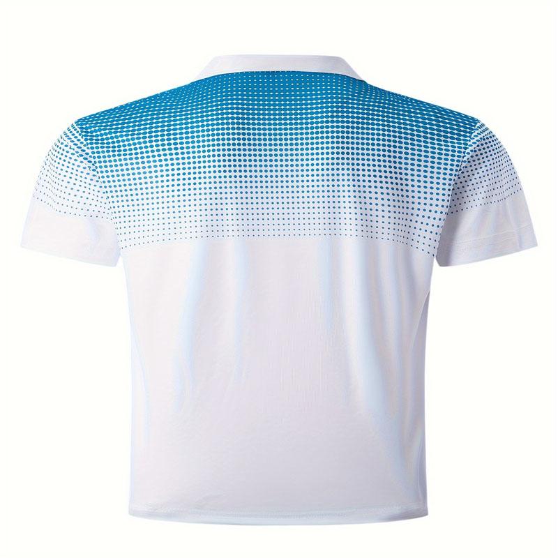 Men's Summer Casual Short Sleeved Shirt with Grid Print, Comfortable Outdoor Sports Style Top