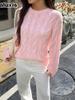 Casual Simple Long Sleeve Solid Color Backless Sweater Women's Fall Winter Clothing