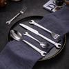 Coltello Forchetta e Cucchiaio in Acciaio Inossidabile 304 Manico a Chiave Inglese Creativo Posate Occidentali Coltello da Bistecca Set Forchetta e Cucchiaio Cucchiaino per Dessert e Torta Coltello Chiave Inglese