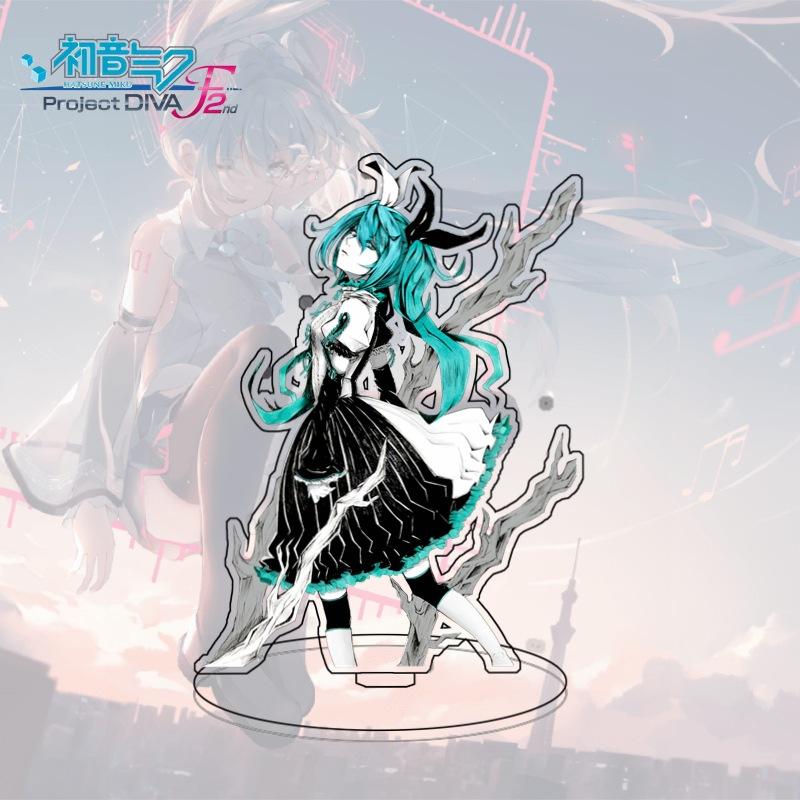 Large Standee Hatsune Miku Anime Acrylic Desktop Decor Cartoon Figure Collectible Gift For Fans