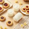 Double-sided Lace Embosser 2-in-1 Round Mooncake Mold Double Ended Pastry Press with Scallop And Home Baking Gadgets Spiral Embossing for DIY Baking,