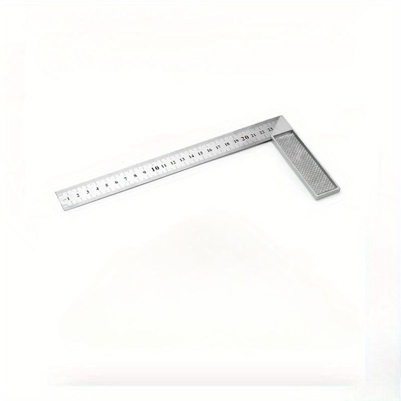 1 Stück Aluminiumgriff mit Edelstahl-Skala Rechtwinkliges Winkelmaß Quadratisches Lineal