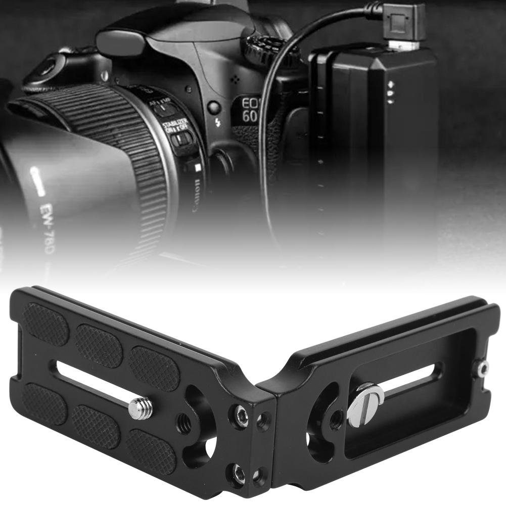 Aluminium Alloy Anodic Oxidation Hollow L Shape Quick Release Plate SLR Camera Bracket Accessory