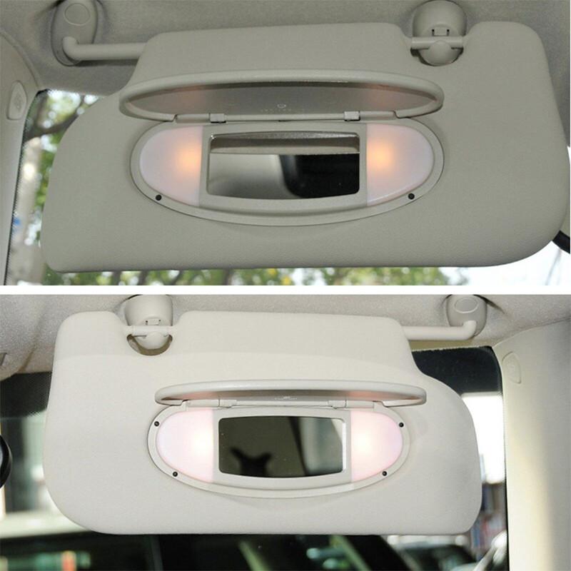 Sun Visor Vanity Mirror Cover Grey 2007-14 Fits BMW MINI Cooper R55 R56 R58 R60.