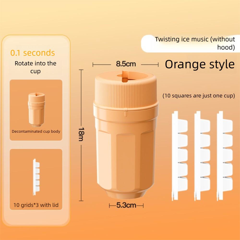 Multifunctional Rotating Ice Tray One-touch Ice Removal Homemade Ice Cube Mold New Twist Ice Cup