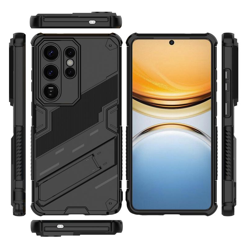 Shockproof Armor Stand Case For Samsung Galaxy S26 Ultra S25 Edge S24 Plus S23 FE A15 A25 A35 A54 A55 A16 A26 A36 A56 5G Hidden Phone Holder Cover