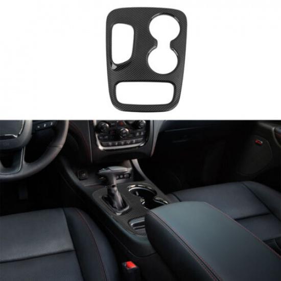 Carbon Fiber Central Control Gear Shift Cover Trim ABS for Dodge Durango 2018-20