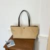 Große Kapazität Tote Bag für Damen Minimalistische Schulterhandtasche Einkaufs-Pendler-Tasche