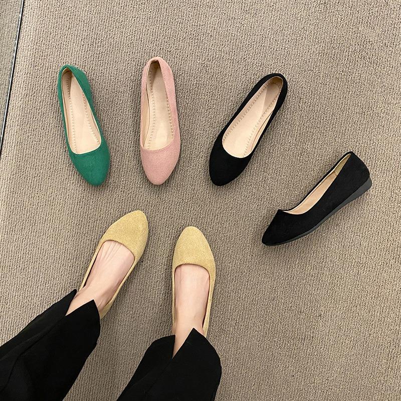 Large Size Women's Shoes, Flat-bottomed Single Shoes, Fashion All-match Retro Soft-soled Shoes