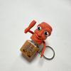 Toys Funny Tung Tung Tung Sahur Keychain Wooden Stick Man Button Keychain Luminous Pendant Stress Relief Toy Decor Gift Present