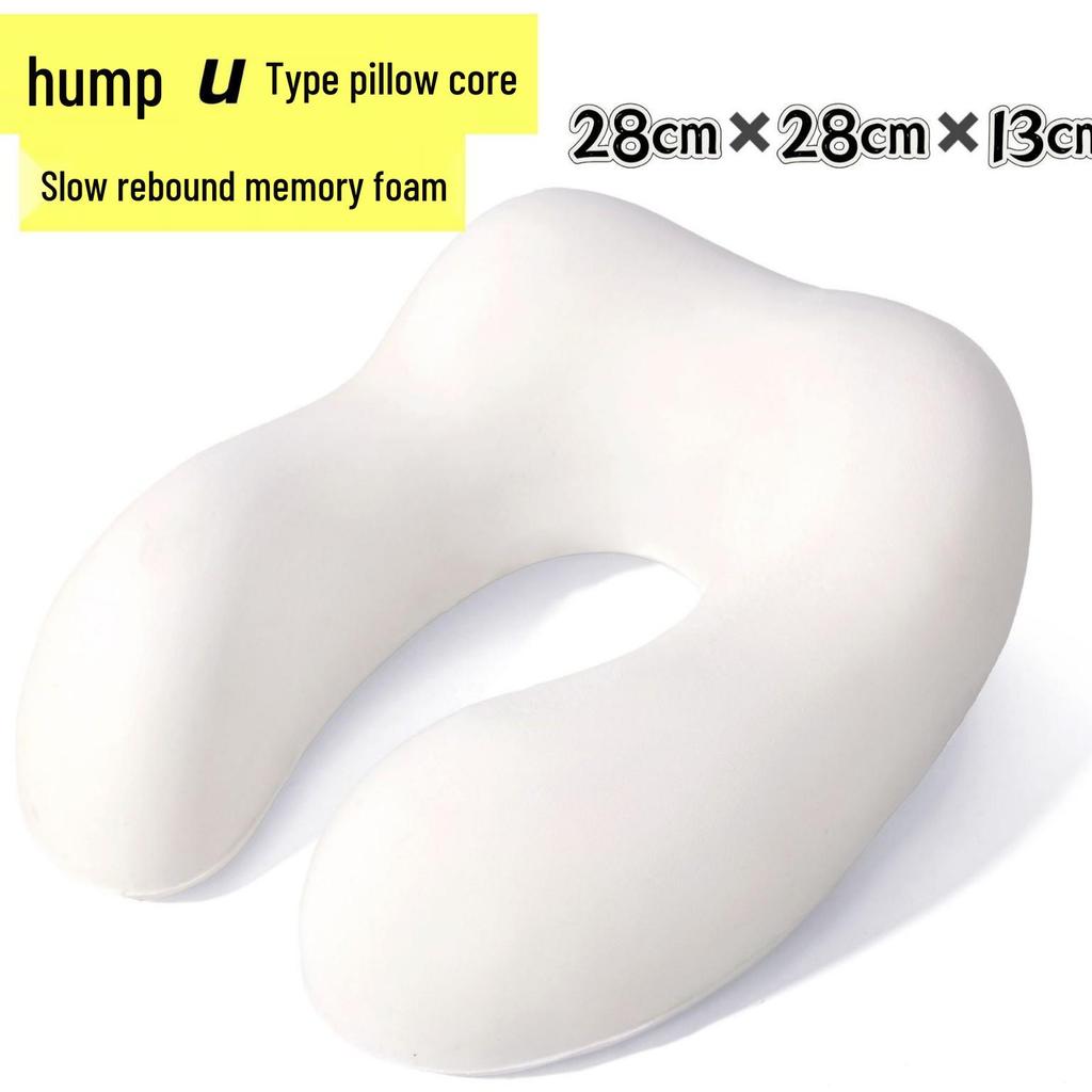 Custom U-Shaped Memory Foam Neck Pillow with Embroidered Logo for Promotion and Gift