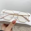2PCS Anti Radiation Eyeglasses Polygon Frame Sunglasses for Men Women Computer Eyewear
