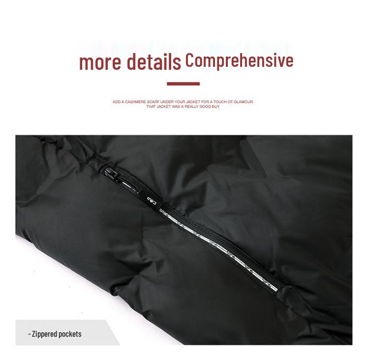 Men's 2025 European-Style Winter Jacket - Warm, Thick, Versatile Short Cotton with Fur Collar