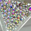 Austrian 2088 Crystal 10 Gross Packing 16 Facets Flat Back Non Hot Fix Crystal AB Rhinestones for Dress and Nail Arts