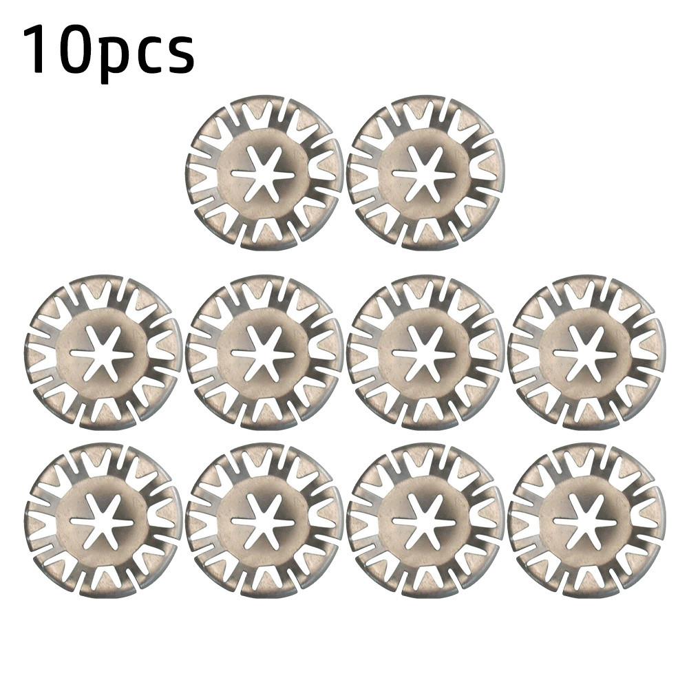 10x For Ford Undertray Exhaust Heat Shield Metal Spring Washer Fixing Clip Nut 30Mm Insulating METAL CLAMP Car Parts Ready Stock