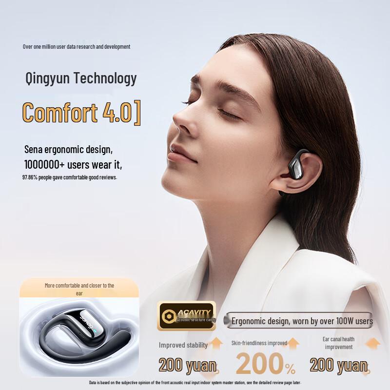 SANAG G3S Open-Ear Bone Conduction Sports Bluetooth Headset