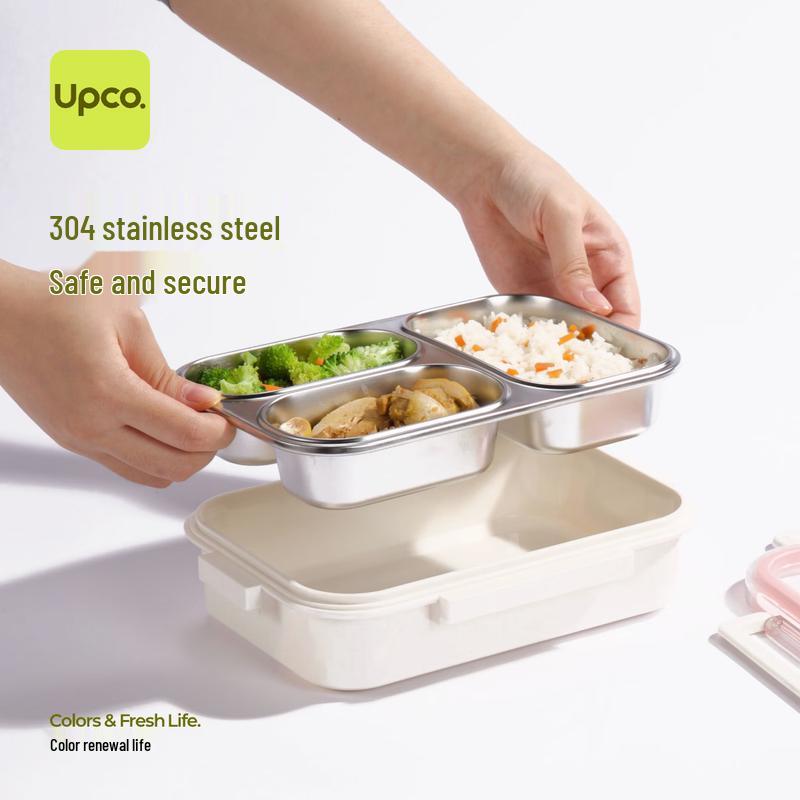 BBFRESH 3-Compartment Stainless Steel Lunch Box