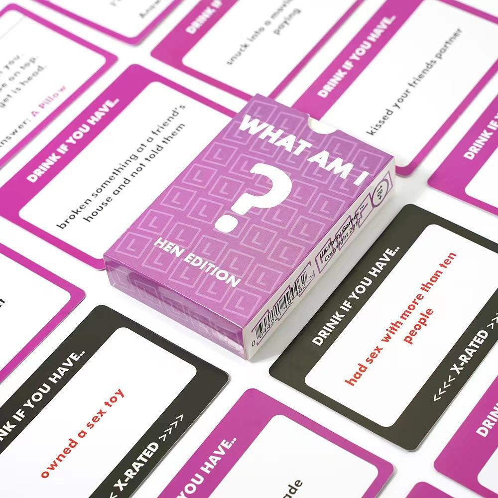 Who Am I Card Funny Player Party Game Charades Impressions Games for Adults Couples Family