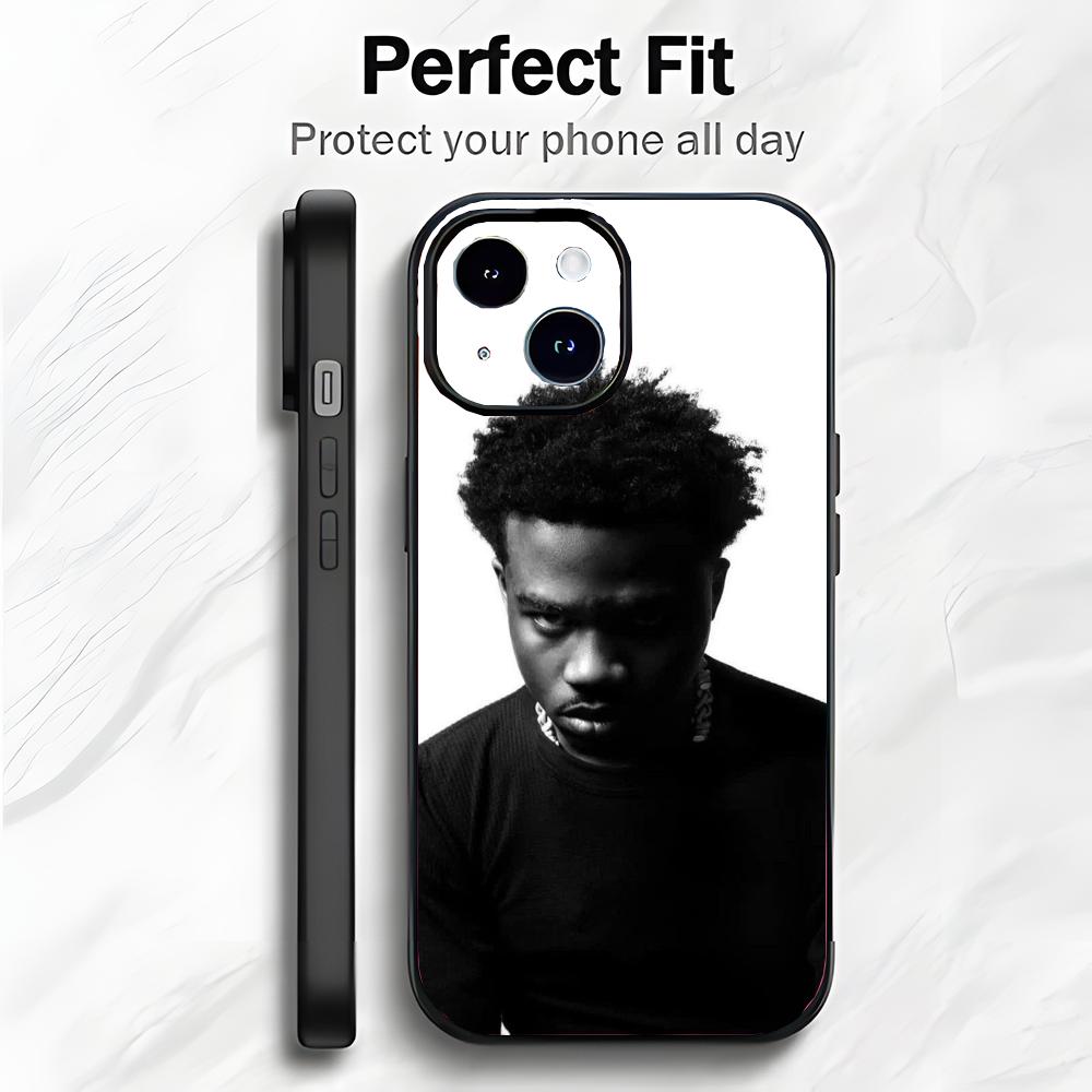 Rap-Star R-Roddy Ricch Handyhülle Handyhülle Weiche Verpackung Leicht für iPhone17 16 15 14 13ProMax