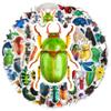 10/30/50pcs Realistic Insect Cartoon Stickers Beetle Decals DIY Stationery Laptop Phone Cases Retro Graffiti Sticker