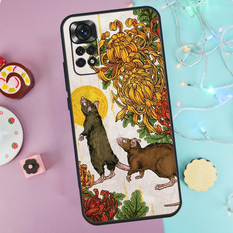 Chrysanthemum Case For Xiaomi Redmi Note 14 13 9 10 11 12 Pro 9S 10S 11S 12S Redmi 13C 10C 12C 14C Cover