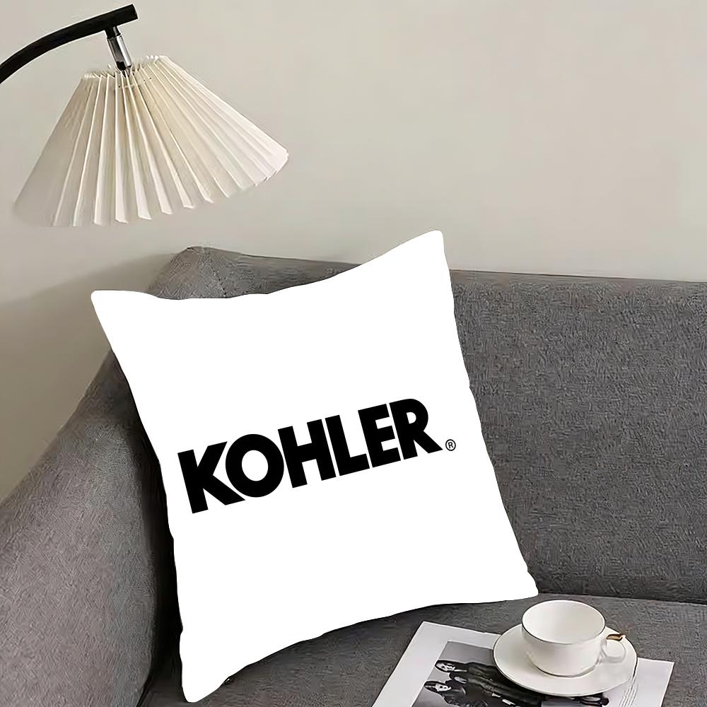 Kohler Cushion Cover Reversible Plush Pillow Cover – For car, sofa, bedroom, perfect as a gift.