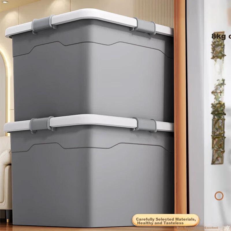 Jiabangshou Storage Box, Extra Large Plastic, for Clothes And Toys, Organizer Box, Car Storage Container, 40L Capacity