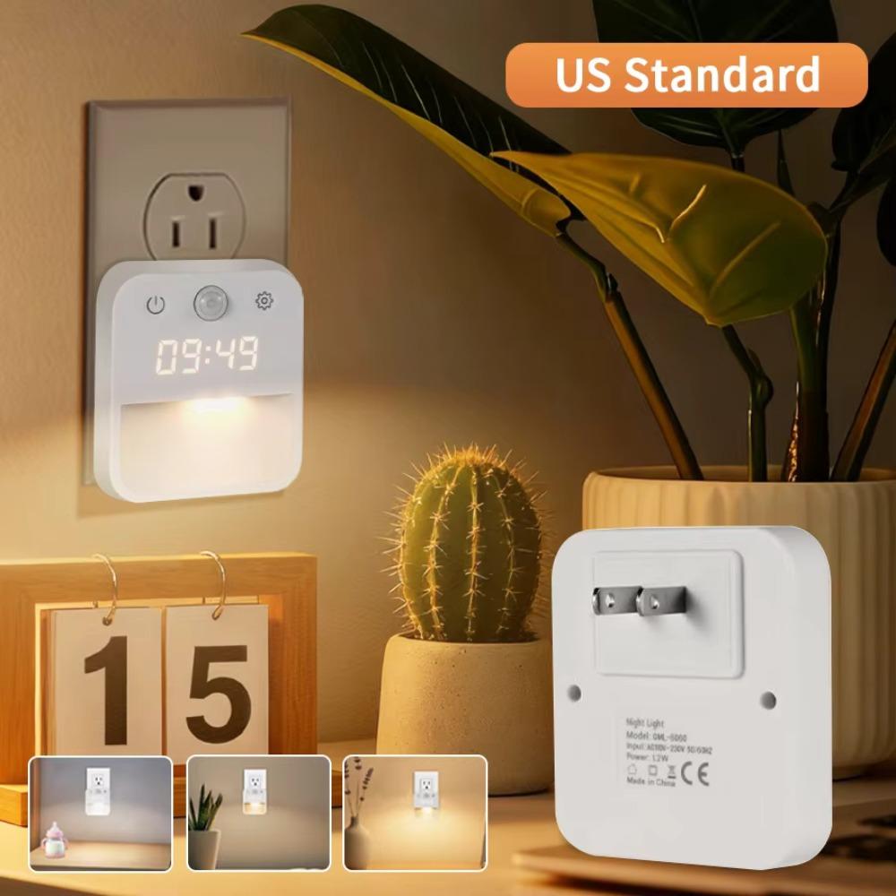 

Часы с дисплеем, часы с индукцией человеческого тела, часы с переключением трех цветов, часы с датчиком движения, коридор US standard