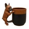 Dachshund Coffee Mug Handcrafted Bulldog Mug Funny Resin Animal Mug Personalized Gift for Dog Lovers