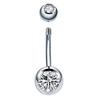 10Pcs/lot G23 Titanium Belly Button Piercing Navel Earring Goth Crystal Belly Piercing Jewelry for Sexy Women Navel Piercing 14G