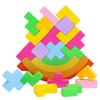 Seven-Layer Wooden Rainbow Stacking Tower - Early Education Toy for Infants