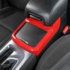 For 2011- Dodge Charger ABS Red Interior Central Cup Holder Frame Trim Cover