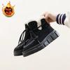 2024 New Winter Thick-soled Fashion Women's High Top Plus Fleece Warm Everything Height-increasing Leisure Snow Boots