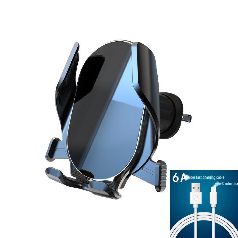 Automatic Locking Car Phone Holder for Air Vent - Supports Horizontal, Vertical, Oblique Placement.