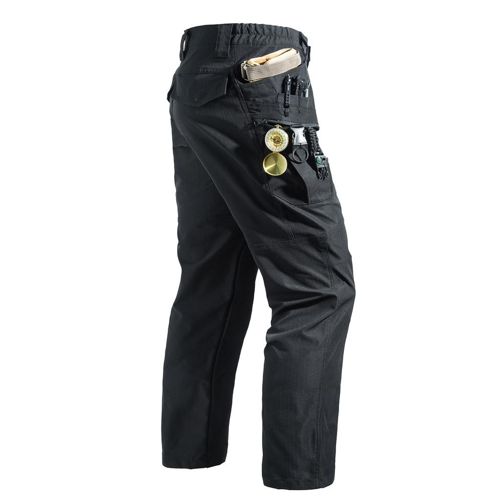 Men's  Work Pants Outdoor Work Fishing Camping Waterproof Wear-resistant Multi-Pocket Work Pants (Belt Not Included)