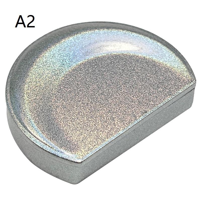 Zinc Alloy Solid Perfume Container, Sliding Lid Balm Box, Mini Refillable Metal Makeup Case