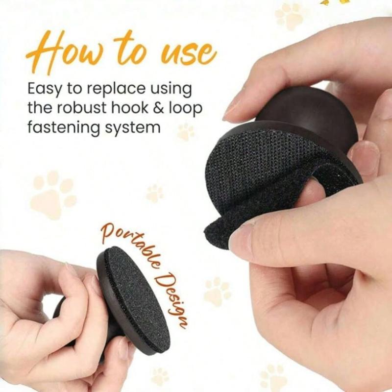 1pc Wooden Pet Nail File, Dog Grooming Tool ,Household Detachable Claw Grinder Nail Scraper,Abrasive Can Be Replaced