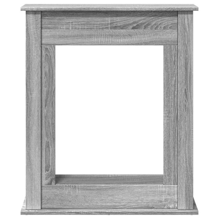 Cadre de cheminée sonoma gris 75x20x87,5 cm bois d ingénierie