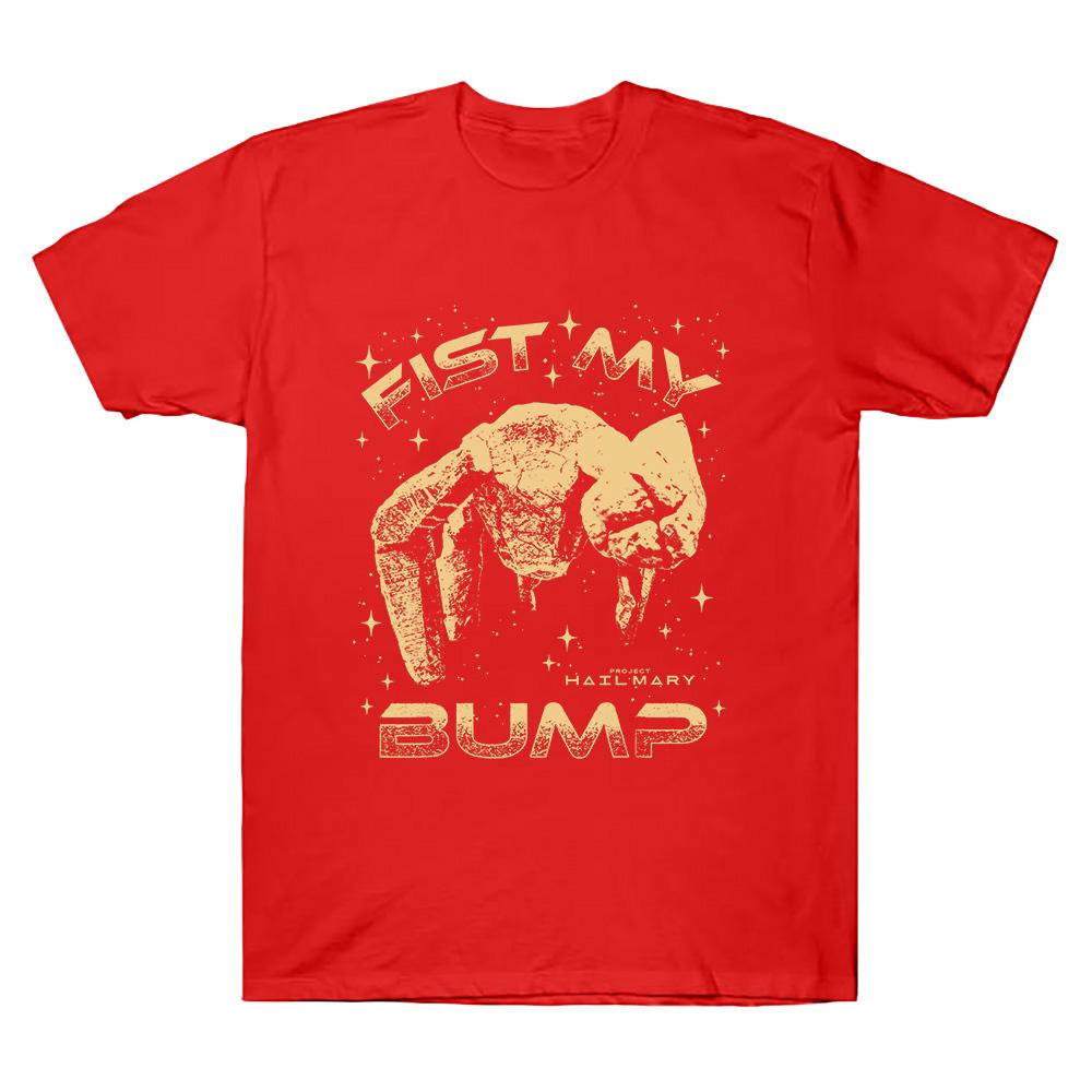 Project Hail Mary Fist My Bump Rocky Alien Sci-Fi Lover Gift T Shirts Retro Vintage T-shirts Men Fashion Tees 100%Cotton Funny T-shirt summer Tops