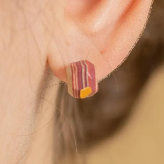 Stratum Pearl Ceramic Earring (MG)